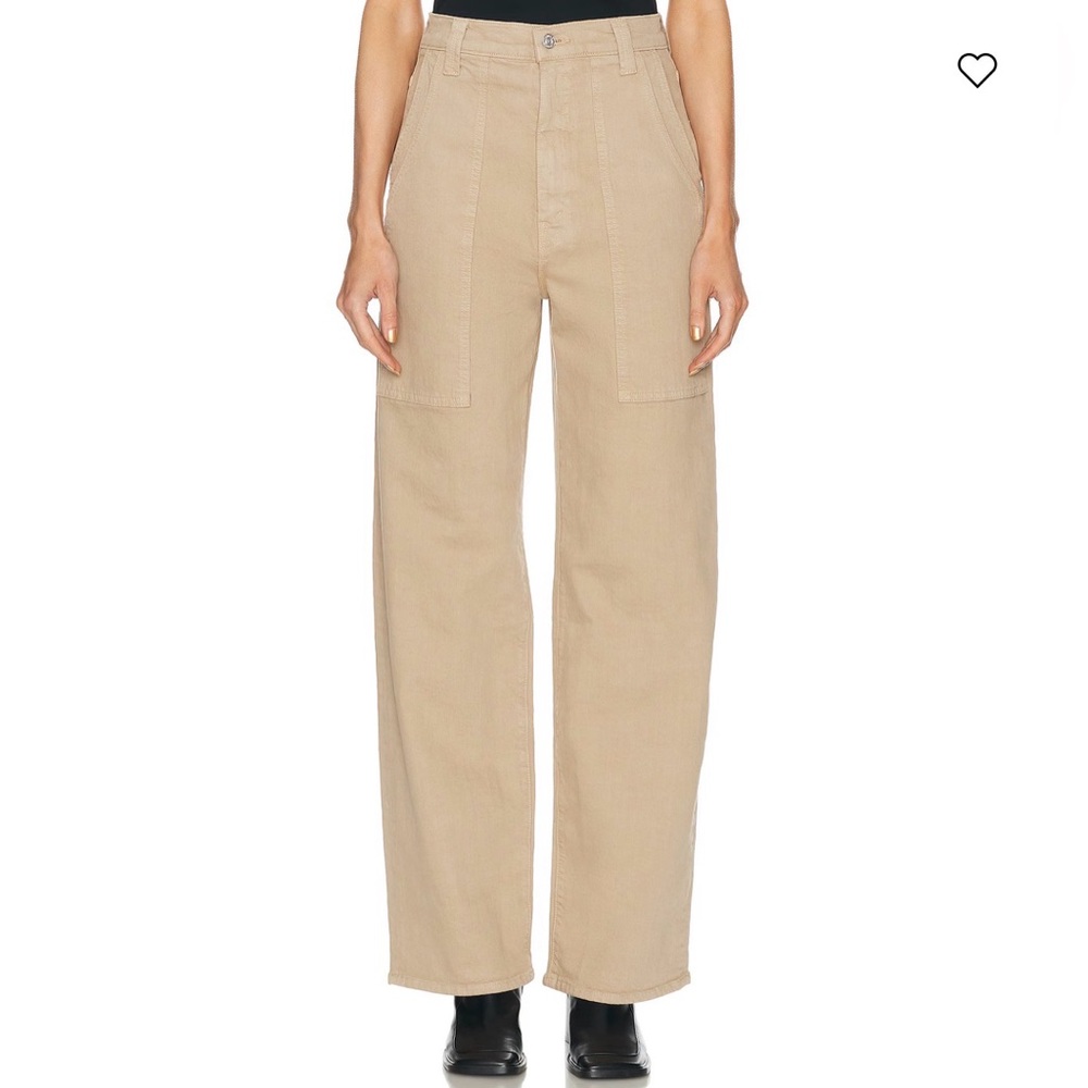 MOTHER Superior Quartet Breaker Skimp Jeans in Dark Khaki size 33 #266
